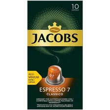 Кофе в капсулах Jacobs Espresso #7 Classico, 10 капсул для кофемашин Nespresso (Якобс)