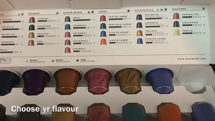 Making a Vanilio capsule coffee - NESPRESSO Essenza Mini + Aeroccino 3