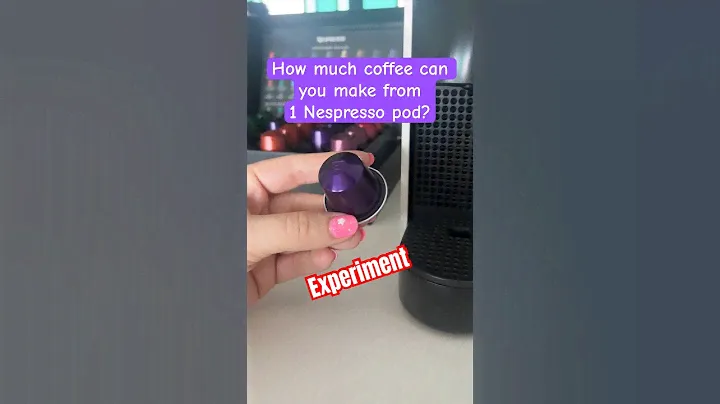 How much coffee can you make with 1 Nespresso pod? #coffee #nespresso