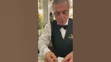 World Famous Gambrinus Cafe ☕️ in Naples, Italy 🇮🇹 since 1860 #naplesattractions #cappuccino