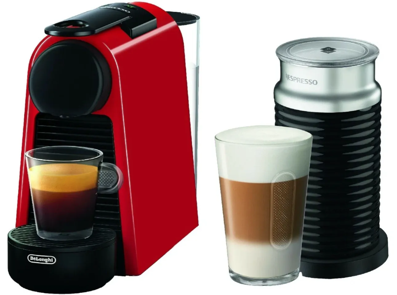 Кофеварка Delonghi Nespresso Essenza mini Bundle EN85.RAE, красный-0