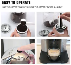Многоразовая капсула iCafilas из нержавеющей стали для кофемашины Nespresso Vertuo, 150 мл