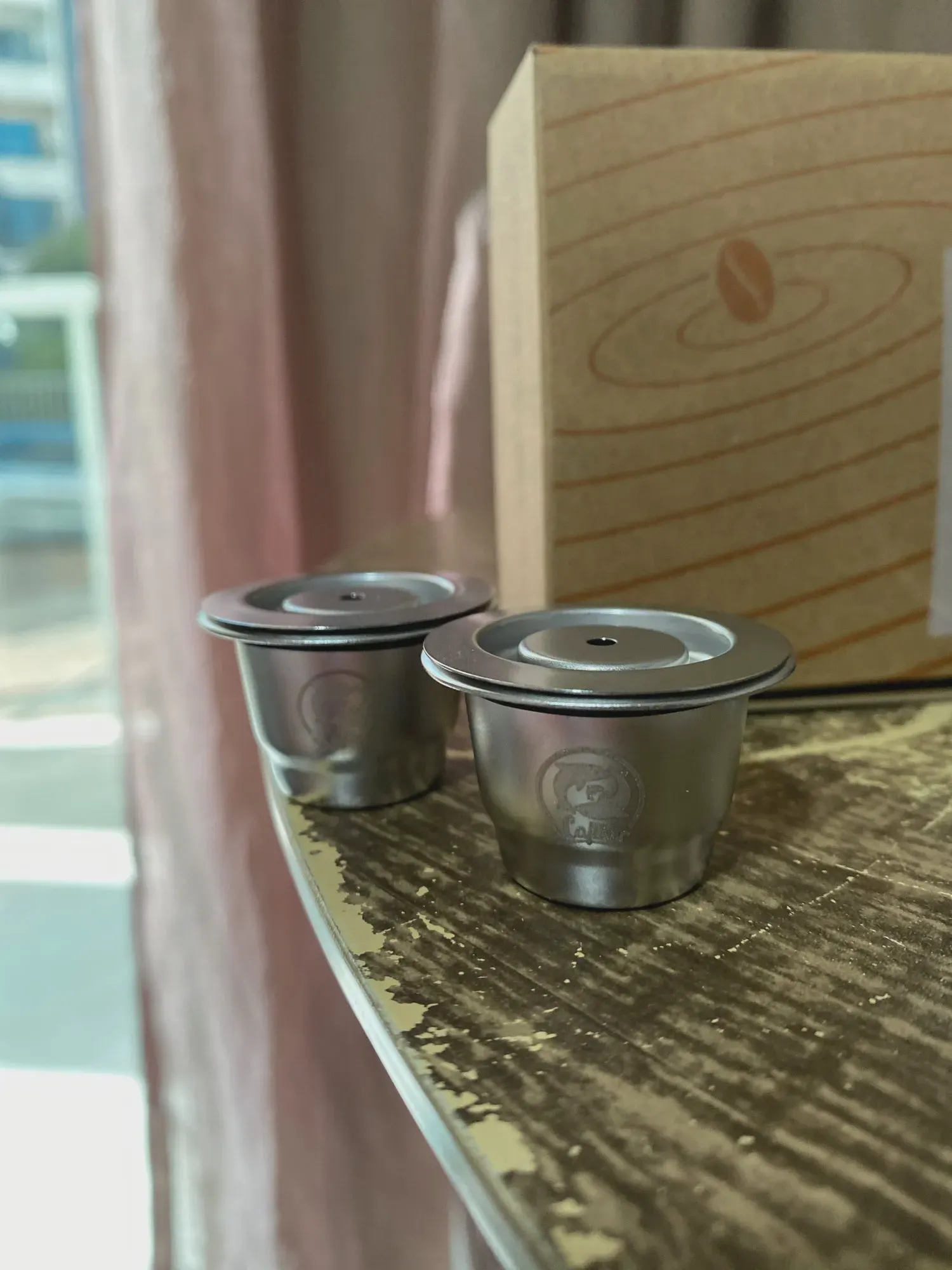 🛍 Многоразовая капсула для кофе iCafilas Krups Inissia, капсула для кофе Nespresso DeLonghi 203549, Сменный фильтр для кофе, капсула для эспрессо из нержавеющей стали-1