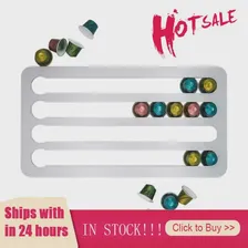 🛍 Подставка для капсул Nespresso, вращающаяся стойка для кофейных капсул, вращающаяся стойка для кофейных капсул, полки для хранения капсул Nespresso, новинка 2021