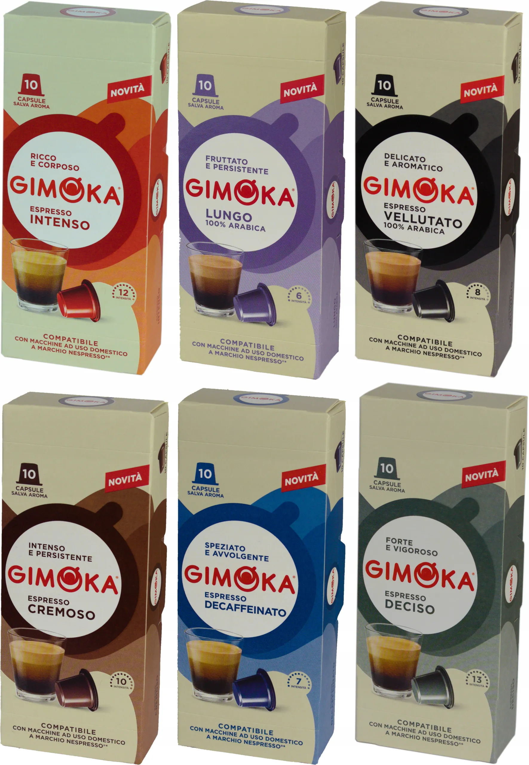 Итальянские кофейные капсулы Gimoka - кофемашина NESPRESSO
