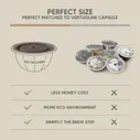 Многоразовая силиконовая крышкакрышка для Nespresso Vertuo, одноразовый оригинальный зеркальный фильтр для Vertuo next RECAFIMIL (art.: 3920bbab68af1)