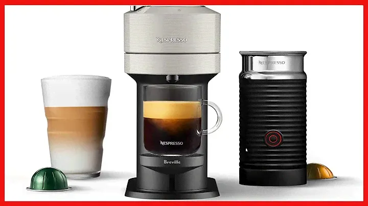 Nespresso Vertuo Next Coffee and Espresso Machine by Breville with Milk Frother, Light Grey