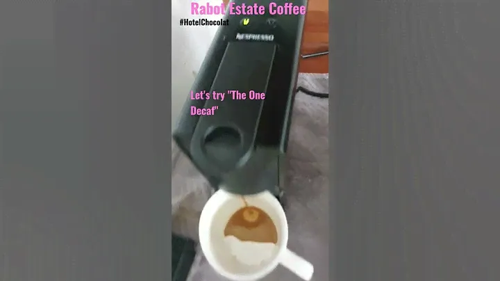 Rabot Estate Coffee "The One Decaf" trial using Nespresso Coffee Machine *Part 1 #HotelChocolat