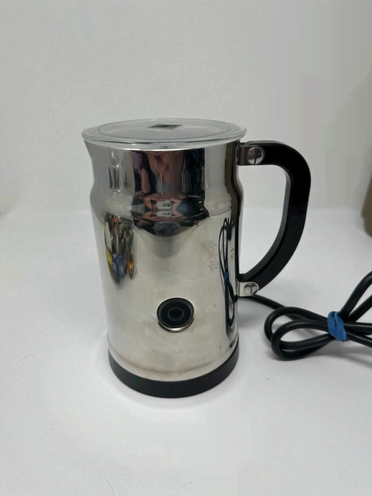 nespresso Aeroccino Plus Milk Frother with Warmer Model 3192 Chrome