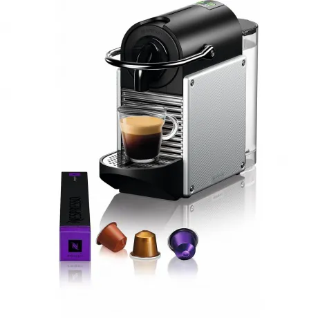 Кофемашина капсульная Delonghi Nespresso Pixie EN124.S серебристый-2