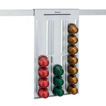 Стенд для капсул Nespresso (навесной), Матовая сталь