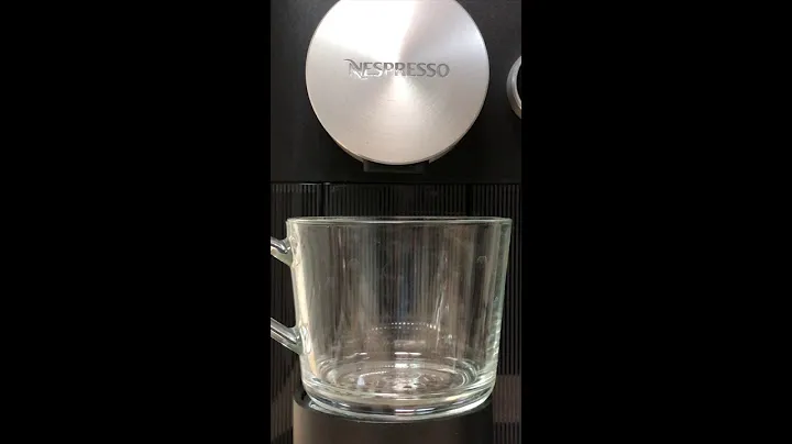 Nespresso Expert make Americano ''Water first''