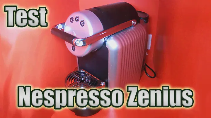 Test Nespresso Zenius 9737 ZN100 Professional Faire un café, thé, mettre la capsule vider le bac eau