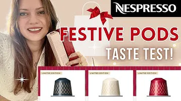 NESPRESSO FESTIVE PODS 2023🎄🎉☕️| TASTE TEST | NESPRESSO ORIGINAL LINE PODS