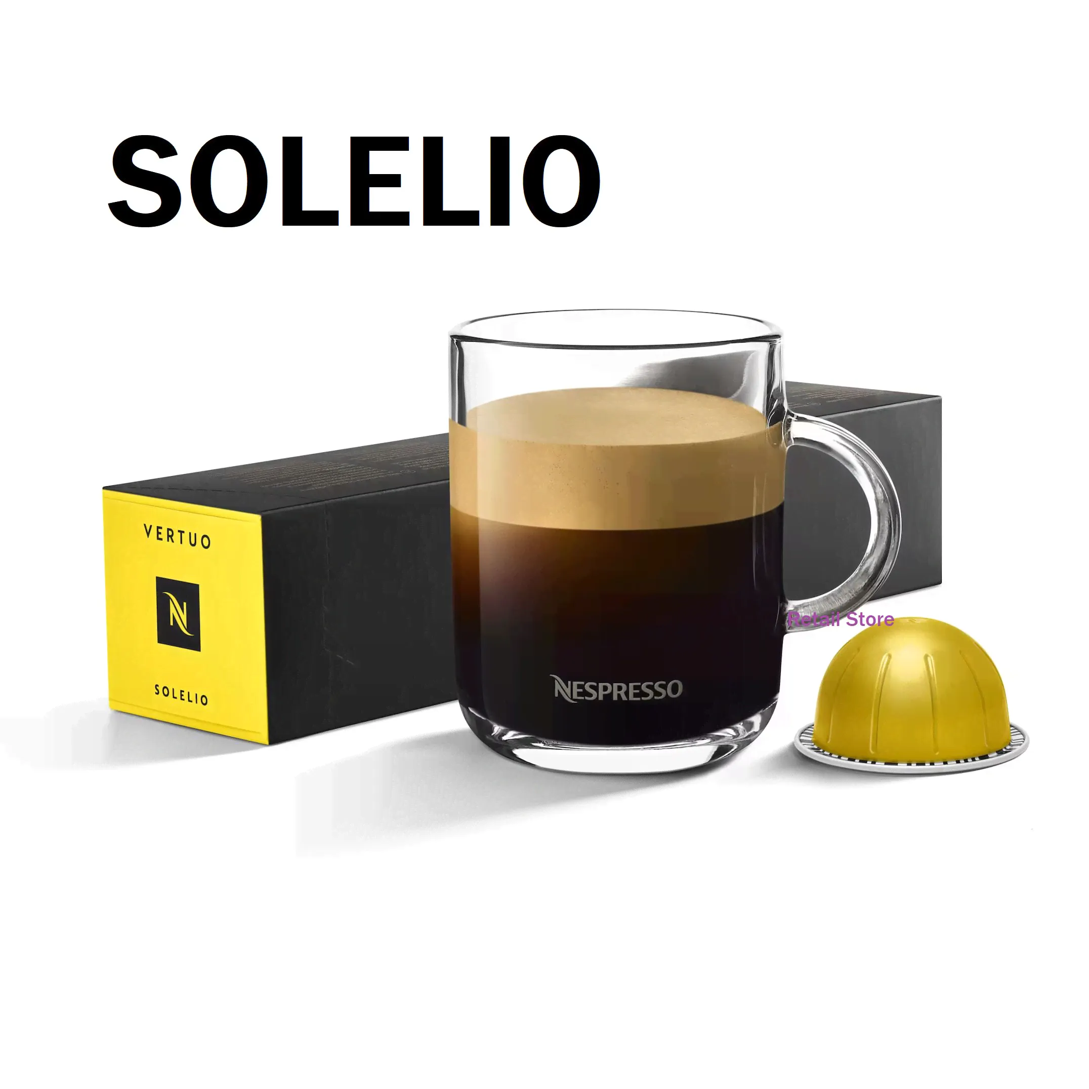 Кофе Nespresso Vertuo SOLELIO в капсулах, объем 230 мл, упаковка 10 капсул