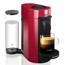 Кофемашина капсульная DeLonghi Nespresso ENV150.R, черно-красный