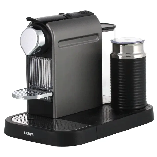 Капсульная кофемашина с аэрочино Nespresso CitiZ&Milk Titan, цвет - титан, пластик/нержавеющая сталь, Krups-4