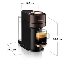 Кофемашина капсульная Delonghi Nespresso ENV120.BW Vertuo Next коричневый